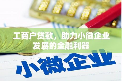 南票工商户贷款，助力小微企业发展的金融利器
