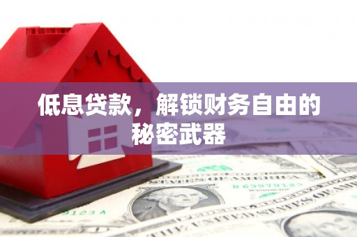 南票低息贷款，解锁财务自由的秘密武器