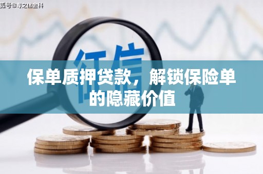 南票保单质押贷款，解锁保险单的隐藏价值