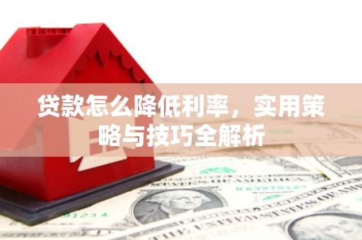 南票贷款怎么降低利率，实用策略与技巧全解析