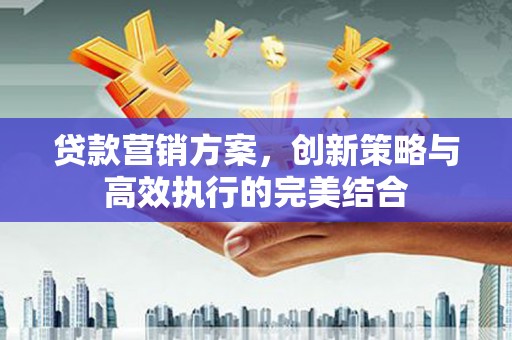 南票贷款营销方案，创新策略与高效执行的完美结合