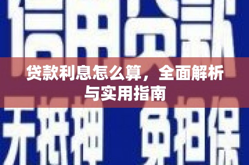 南票贷款利息怎么算，全面解析与实用指南