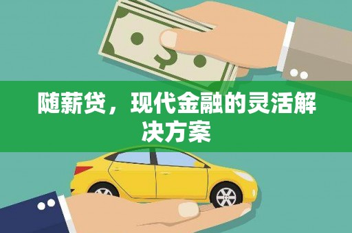 南票随薪贷，现代金融的灵活解决方案