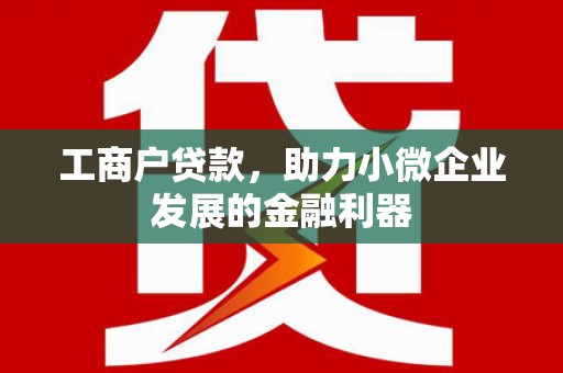 南票工商户贷款，助力小微企业发展的金融利器