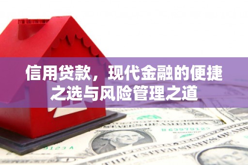 南票信用贷款，现代金融的便捷之选与风险管理之道