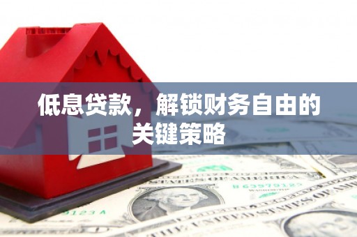 南票低息贷款，解锁财务自由的关键策略