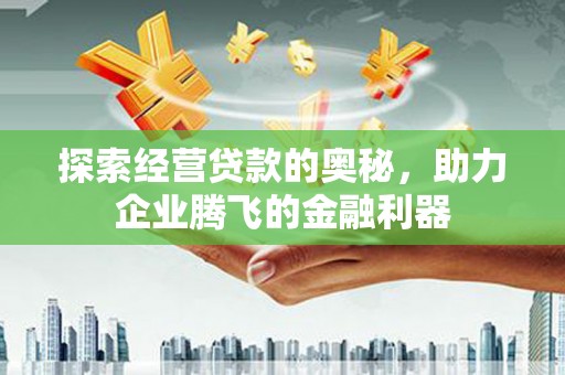 南票探索经营贷款的奥秘，助力企业腾飞的金融利器