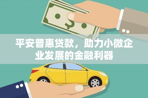 南票平安普惠贷款，助力小微企业发展的金融利器