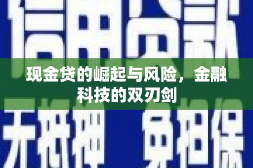 南票现金贷的崛起与风险，金融科技的双刃剑