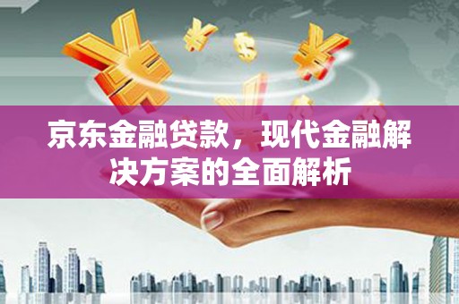 南票京东金融贷款，现代金融解决方案的全面解析