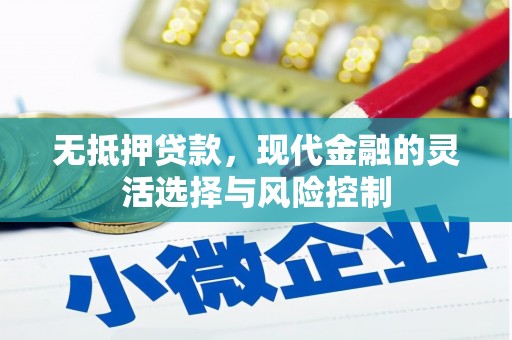 南票无抵押贷款，现代金融的灵活选择与风险控制