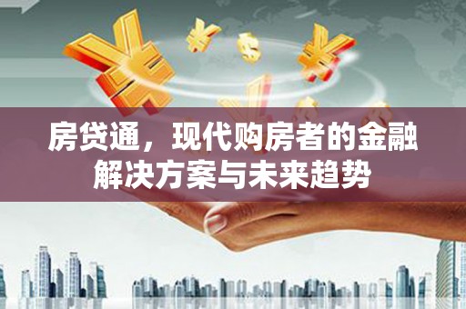 南票房贷通，现代购房者的金融解决方案与未来趋势