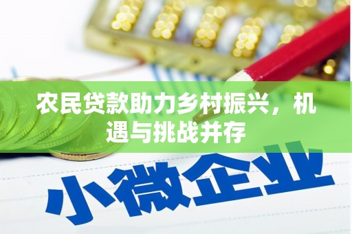 南票农民贷款助力乡村振兴，机遇与挑战并存