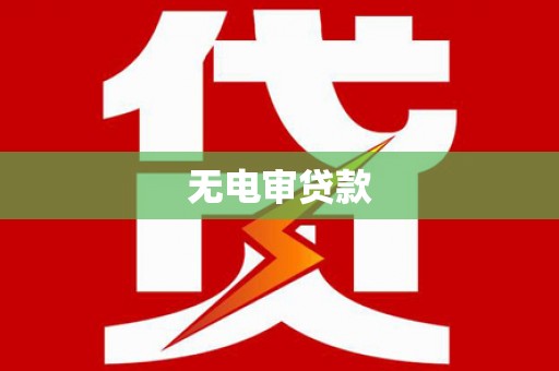 南票无电审贷款