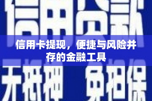 南票信用卡提现，便捷与风险并存的金融工具