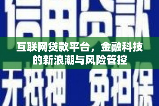 南票互联网贷款平台，金融科技的新浪潮与风险管控