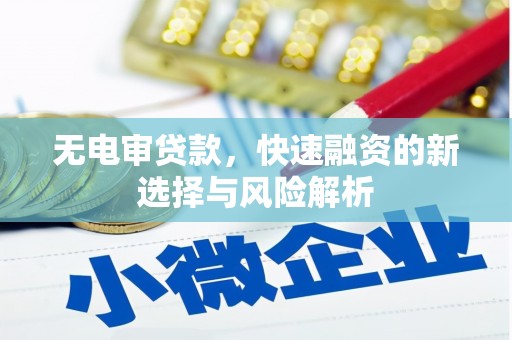 南票无电审贷款，快速融资的新选择与风险解析