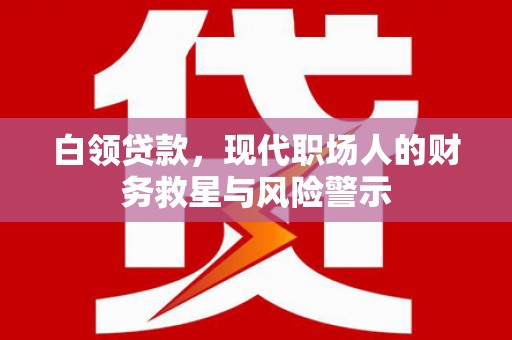 南票白领贷款，现代职场人的财务救星与风险警示