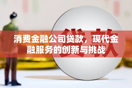 南票消费金融公司贷款，现代金融服务的创新与挑战