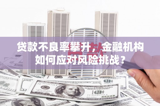 南票贷款不良率攀升，金融机构如何应对风险挑战？