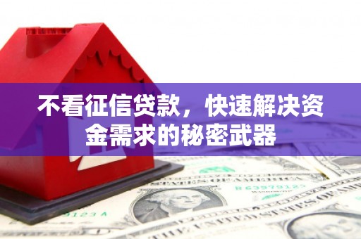 南票不看征信贷款，快速解决资金需求的秘密武器