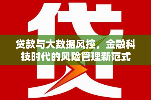 南票贷款与大数据风控，金融科技时代的风险管理新范式