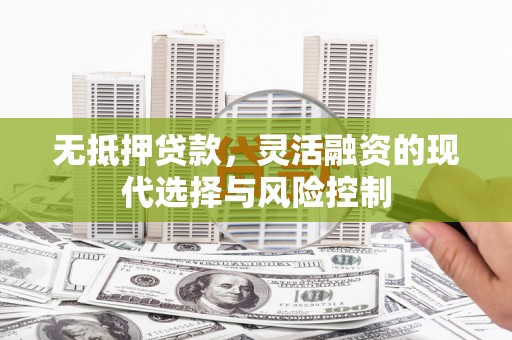 南票无抵押贷款，灵活融资的现代选择与风险控制