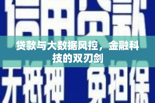 南票贷款与大数据风控，金融科技的双刃剑