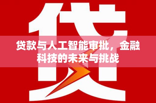 南票贷款与人工智能审批，金融科技的未来与挑战