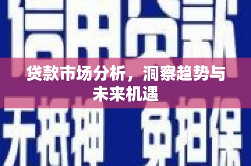 南票贷款市场分析，洞察趋势与未来机遇