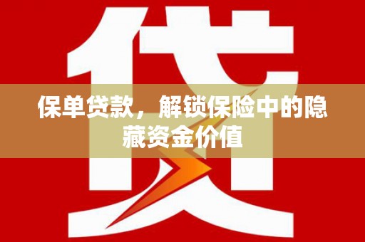 南票保单贷款，解锁保险中的隐藏资金价值