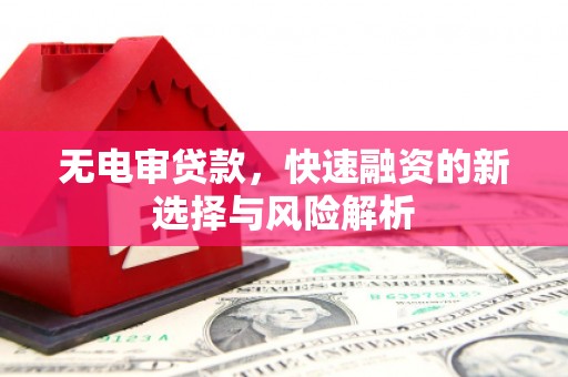 南票无电审贷款，快速融资的新选择与风险解析