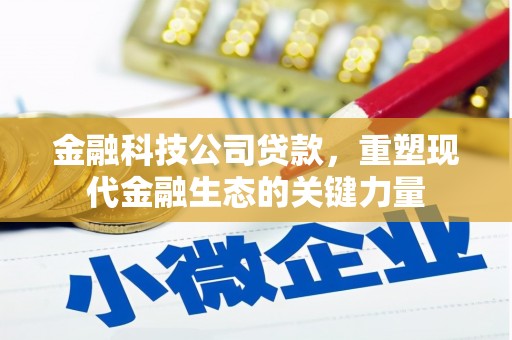 南票金融科技公司贷款，重塑现代金融生态的关键力量