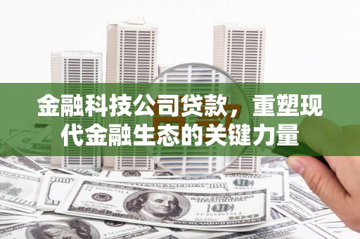 南票金融科技公司贷款，重塑现代金融生态的关键力量