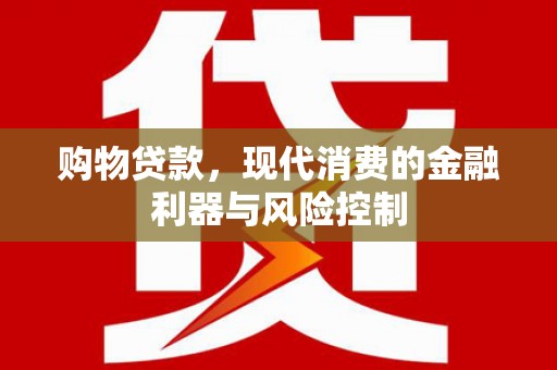 南票购物贷款，现代消费的金融利器与风险控制