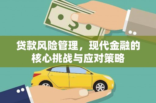 南票贷款风险管理，现代金融的核心挑战与应对策略