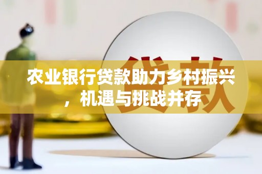 南票农业银行贷款助力乡村振兴，机遇与挑战并存